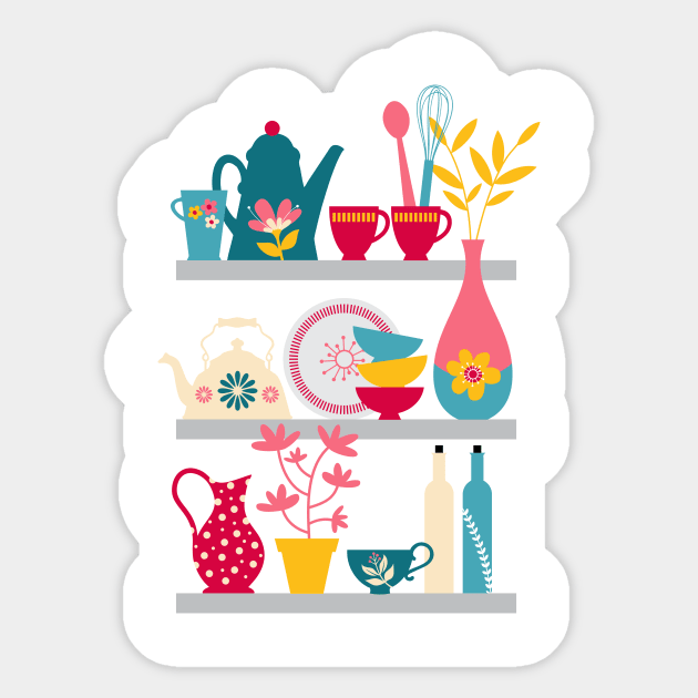 Kitchen cupboard Sticker by mil_papeles